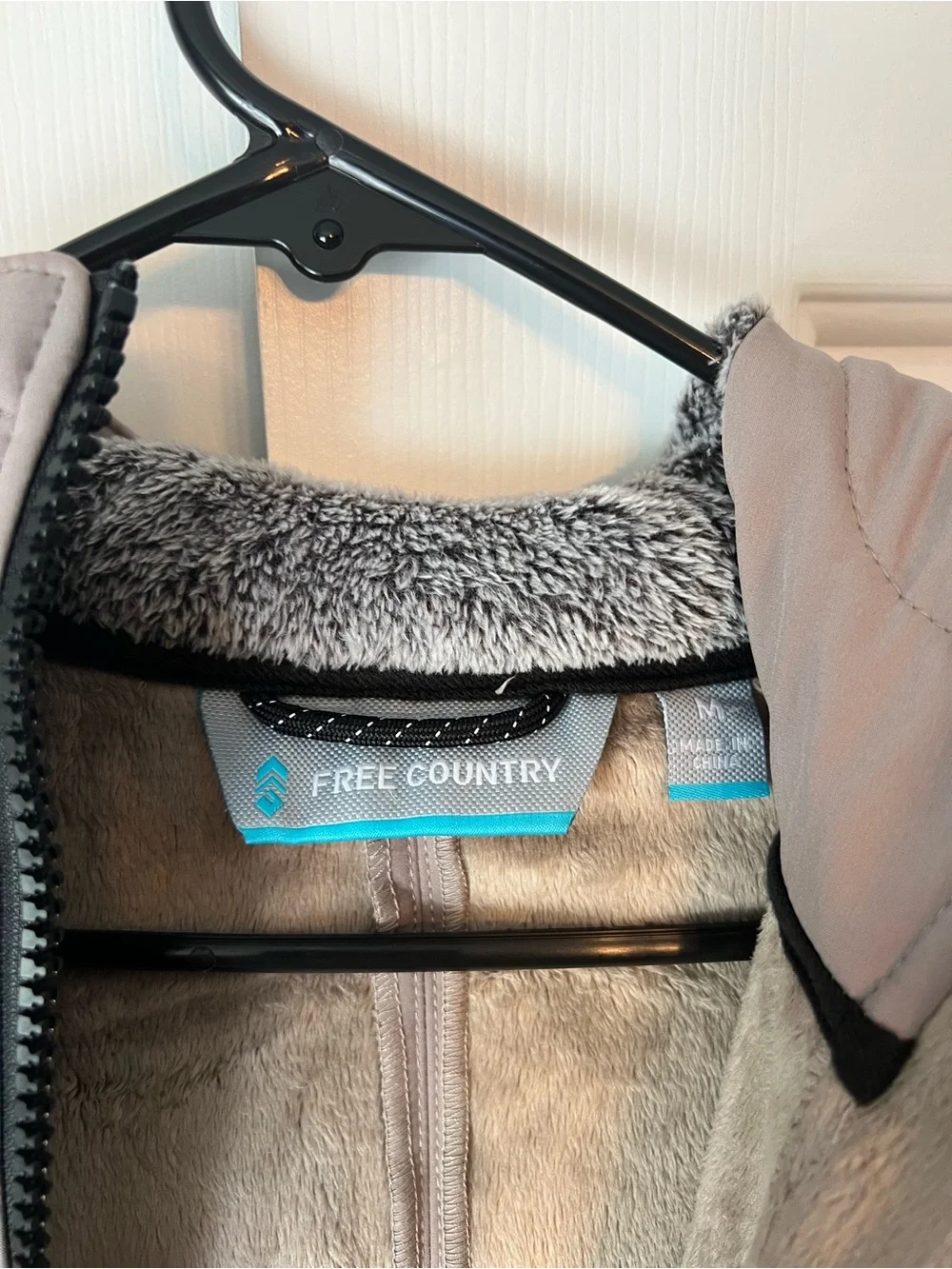 Free Country Women's Hooded Utility Jacket in Taupe